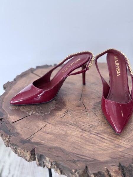 Majensia Zincir Detaylı Sivri Toput Rugan Ayakkabı 155012