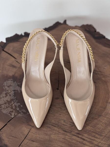 Majensia Zincir Detaylı Sivri Toput Rugan Ayakkabı 155012