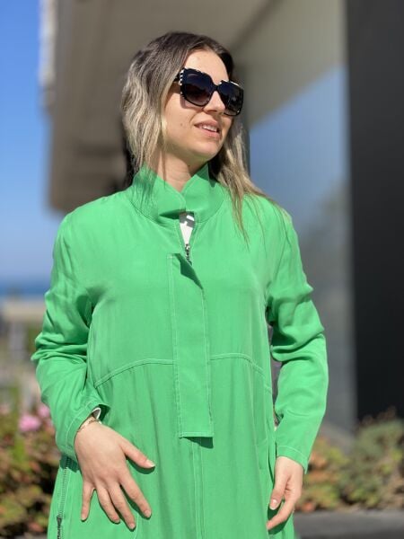 Almarwah İnce Fermuarlı Tencel Kap 404805