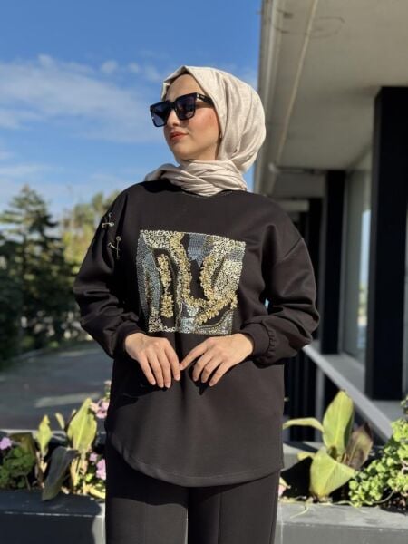 Ghisa Önü İşlemeli Tunik Pantolon Takım 4732