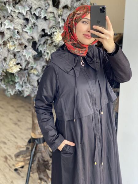 Almarwah Bebe Yaka Belden Büzgülü Paraşüt Kap 404853 BEJ - 36