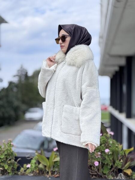 WOM BTQ Petek Dokulu Kürklü Kaban