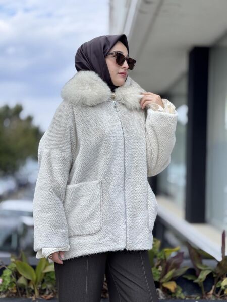 WOM BTQ Petek Dokulu Kürklü Kaban