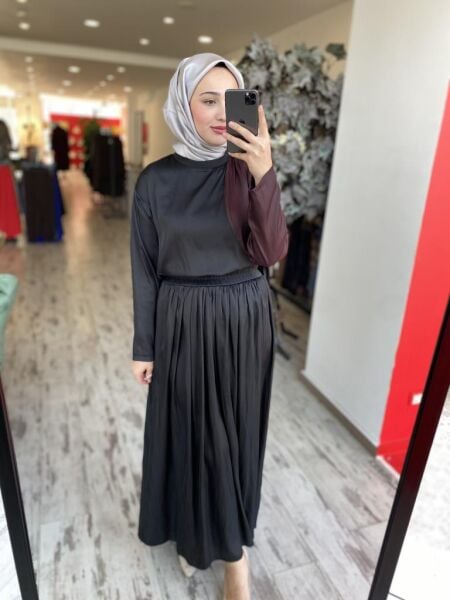 Almarwah Kraşlı Bluz Etek Takım 202760