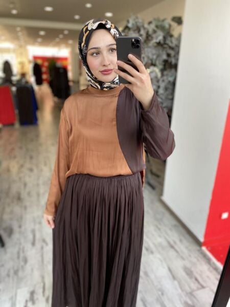 Almarwah Kraşlı Bluz Etek Takım 202760