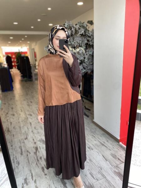 Almarwah Kraşlı Bluz Etek Takım 202760