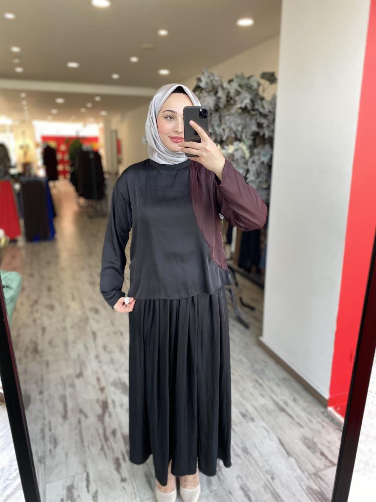 Almarwah Kraşlı Bluz Etek Takım 202760