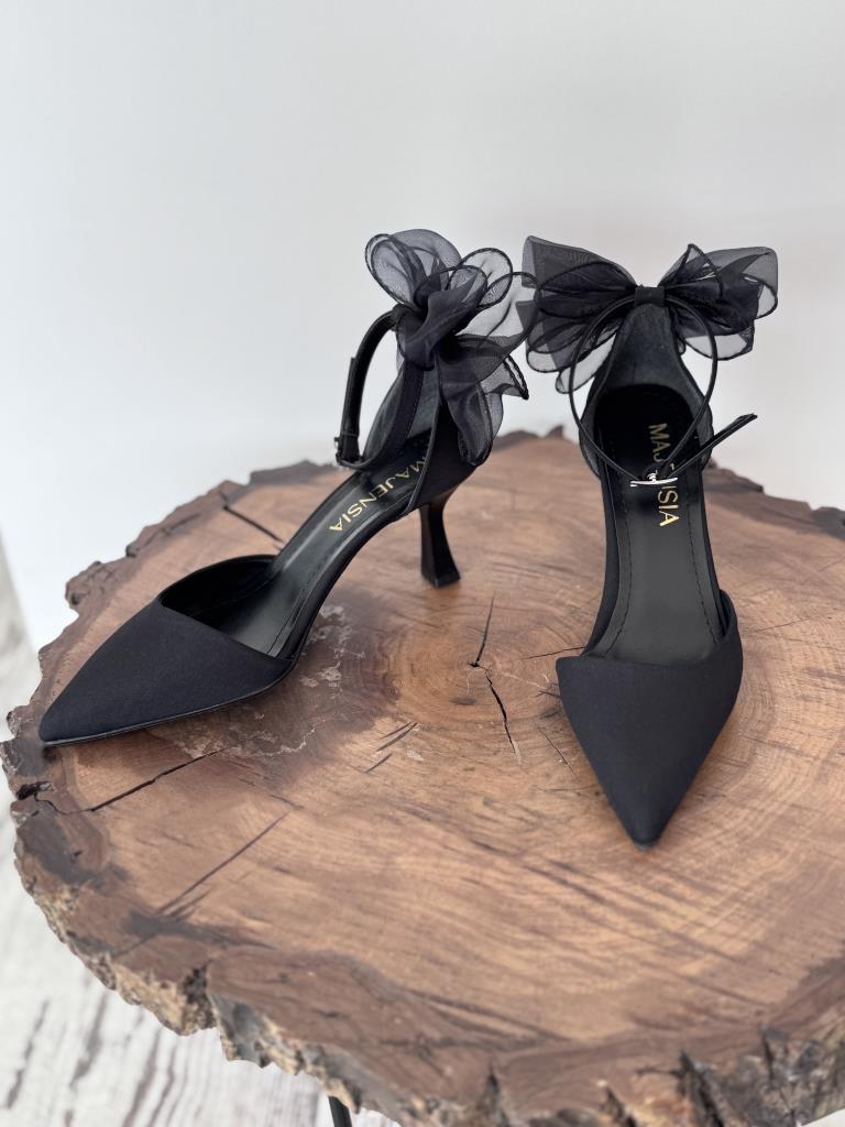 Majensia Bilekten Bağlamalı Fiyonk Detaylı Ayakkabı 155002