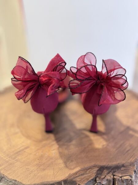 Majensia Bilekten Bağlamalı Fiyonk Detaylı Ayakkabı 155002