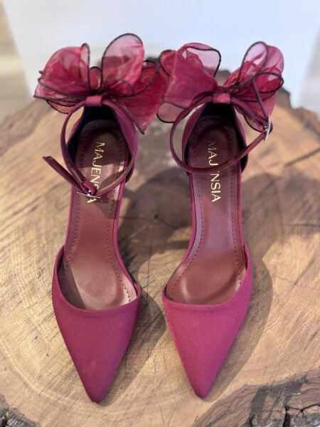 Majensia Bilekten Bağlamalı Fiyonk Detaylı Ayakkabı 155002