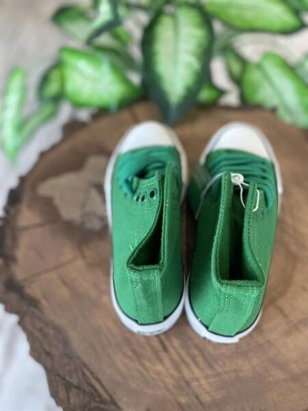 Benetton Yüksek Tabanlı Yeşil Converse Ayakkabı 30939 YEŞİL - 36