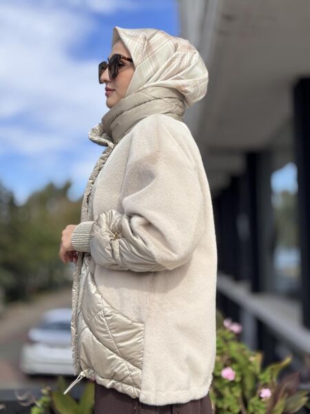 WOM BTQ Kürk Detaylı Önden Cepli Mont