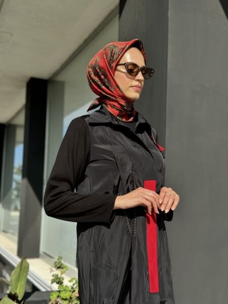 Almarwah Paraşüt Kumaş Maxi Boy Spor Gömlek 101972 SİYAH - 38