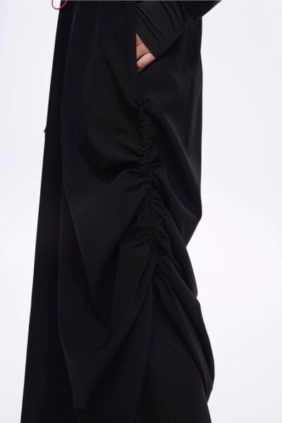Haşema Tam Boy Siyah 5 Parça Tesettür Mayo Takımı HSM5048