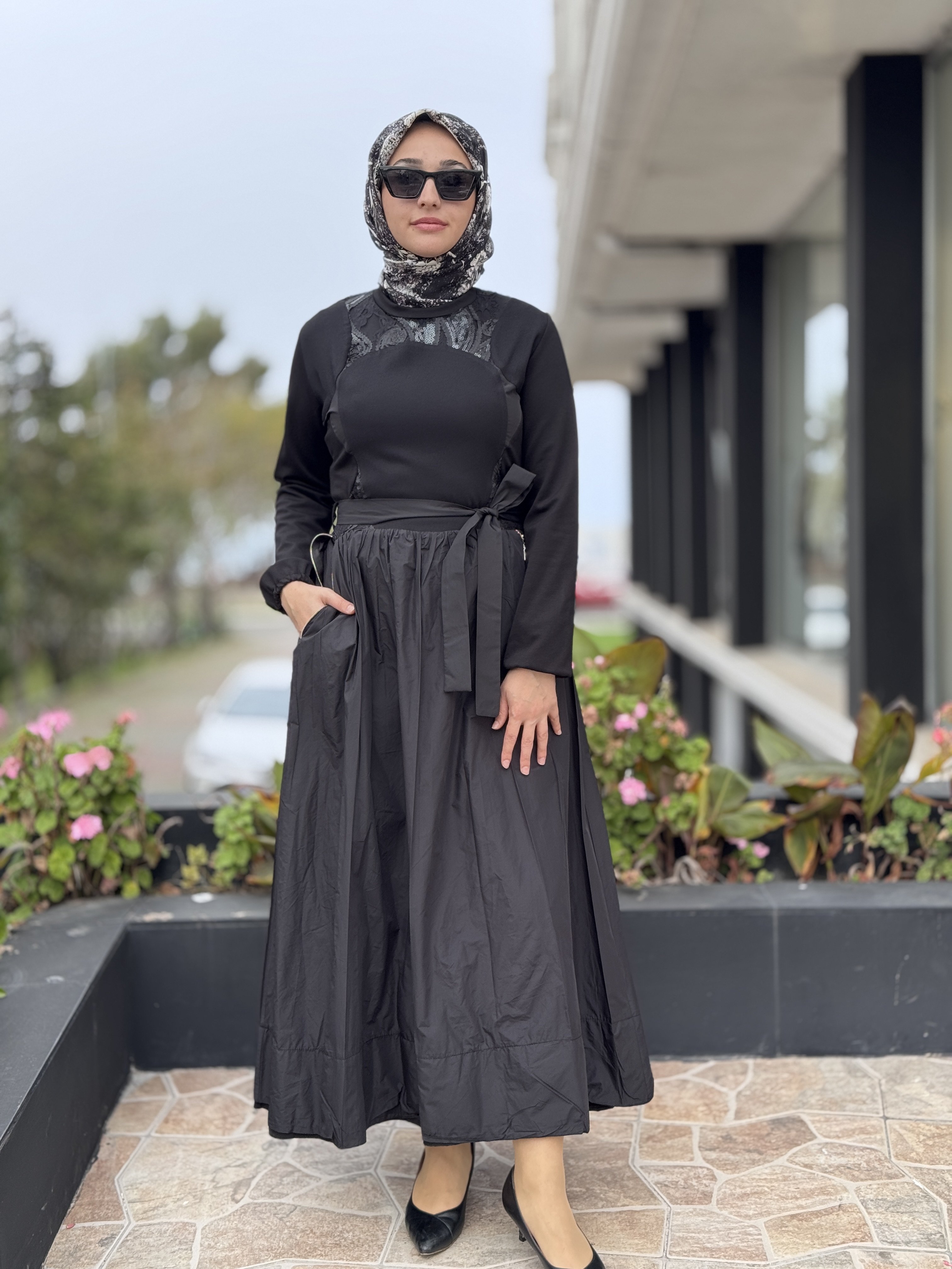 Misswhence Cep Detaylı Tafta Elbise 38830