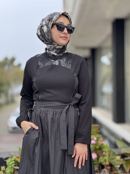 Misswhence Cep Detaylı Tafta Elbise 38830