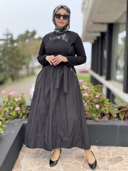 Misswhence Cep Detaylı Tafta Elbise 38830