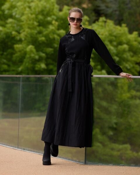 Misswhence Cep Detaylı Tafta Elbise 38830