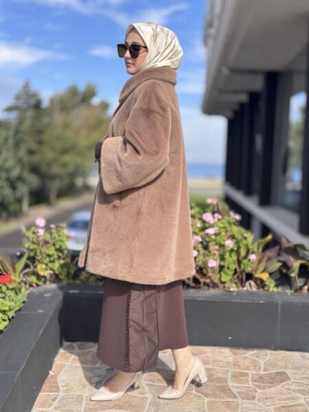 WOM BTQ Çıtçıtlı Kürk Kaban