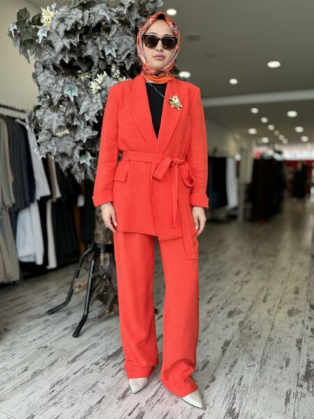 Vuu Kemerli Ceket Pantolon Takım 25SSV3001