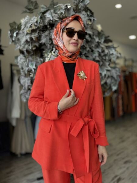 Vuu Kemerli Ceket Pantolon Takım 25SSV3001