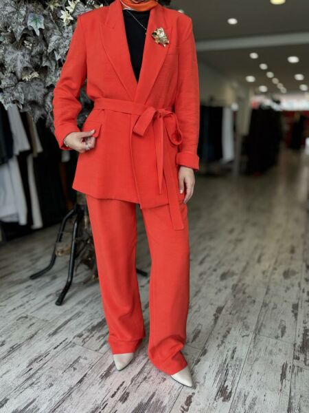 Vuu Kemerli Ceket Pantolon Takım 25SSV3001