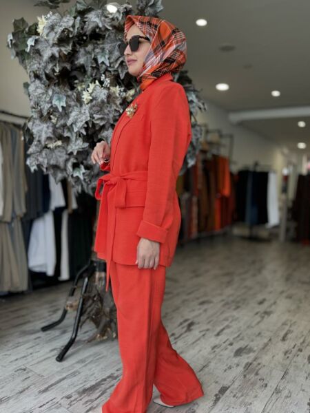 Vuu Kemerli Ceket Pantolon Takım 25SSV3001