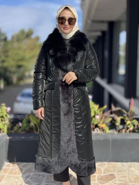 WOM BTQ Kürk Yakalı Mont