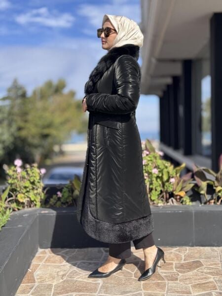 WOM BTQ Kürk Yakalı Mont