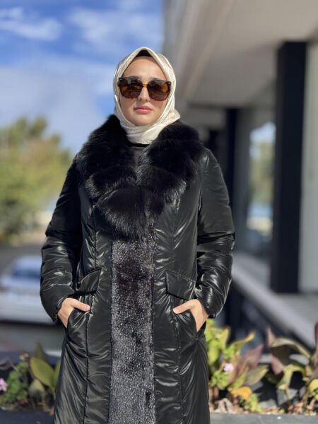 WOM BTQ Kürk Yakalı Mont