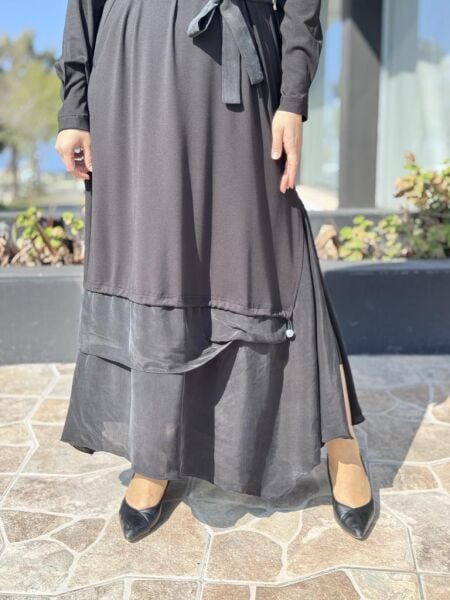 Misswhence Büzgü Detaylı Modal Elbise 37848