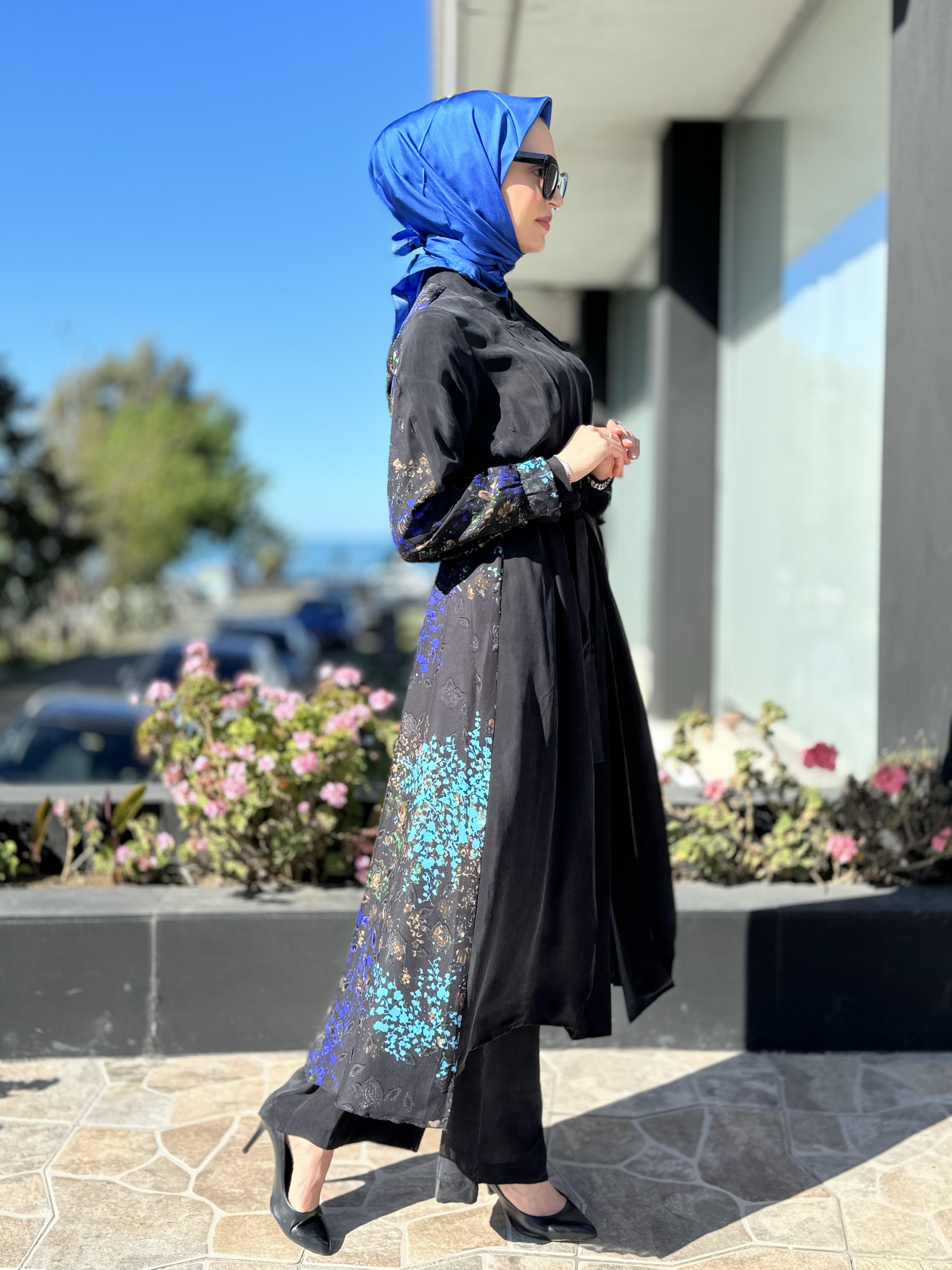 Misswhence Arkası Şifon Detaylı Maxi Gömlek / Elbise 35309