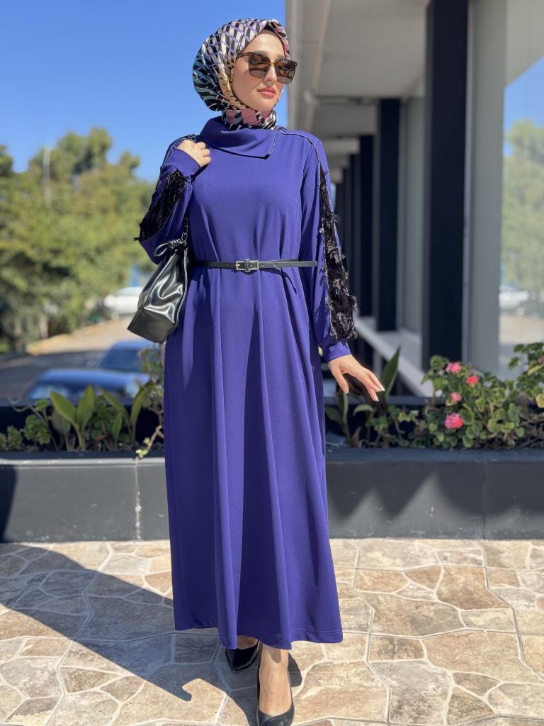 Misswhence Kadife Detaylı Elbise 38800