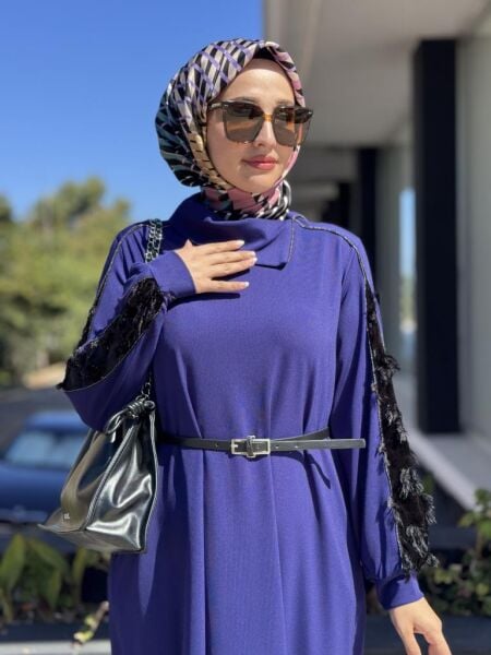 Misswhence Kadife Detaylı Elbise 38800