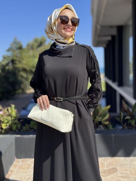 Misswhence Kadife Detaylı Elbise 38800