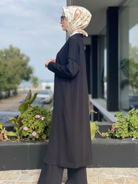 Tığ Triko Ters Dikiş Detaylı Rayon Hırka HRK21468