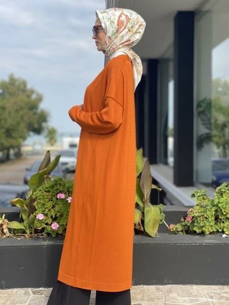 Tığ Triko Ters Dikiş Detaylı Rayon Hırka HRK21468