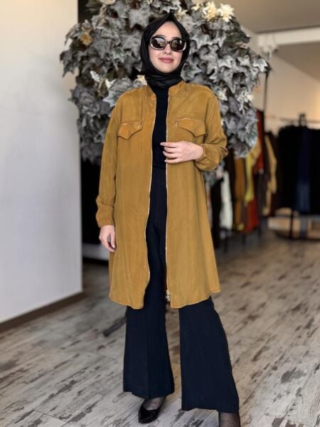 Misswhence Fermuar Detaylı Cupra Kap 37402