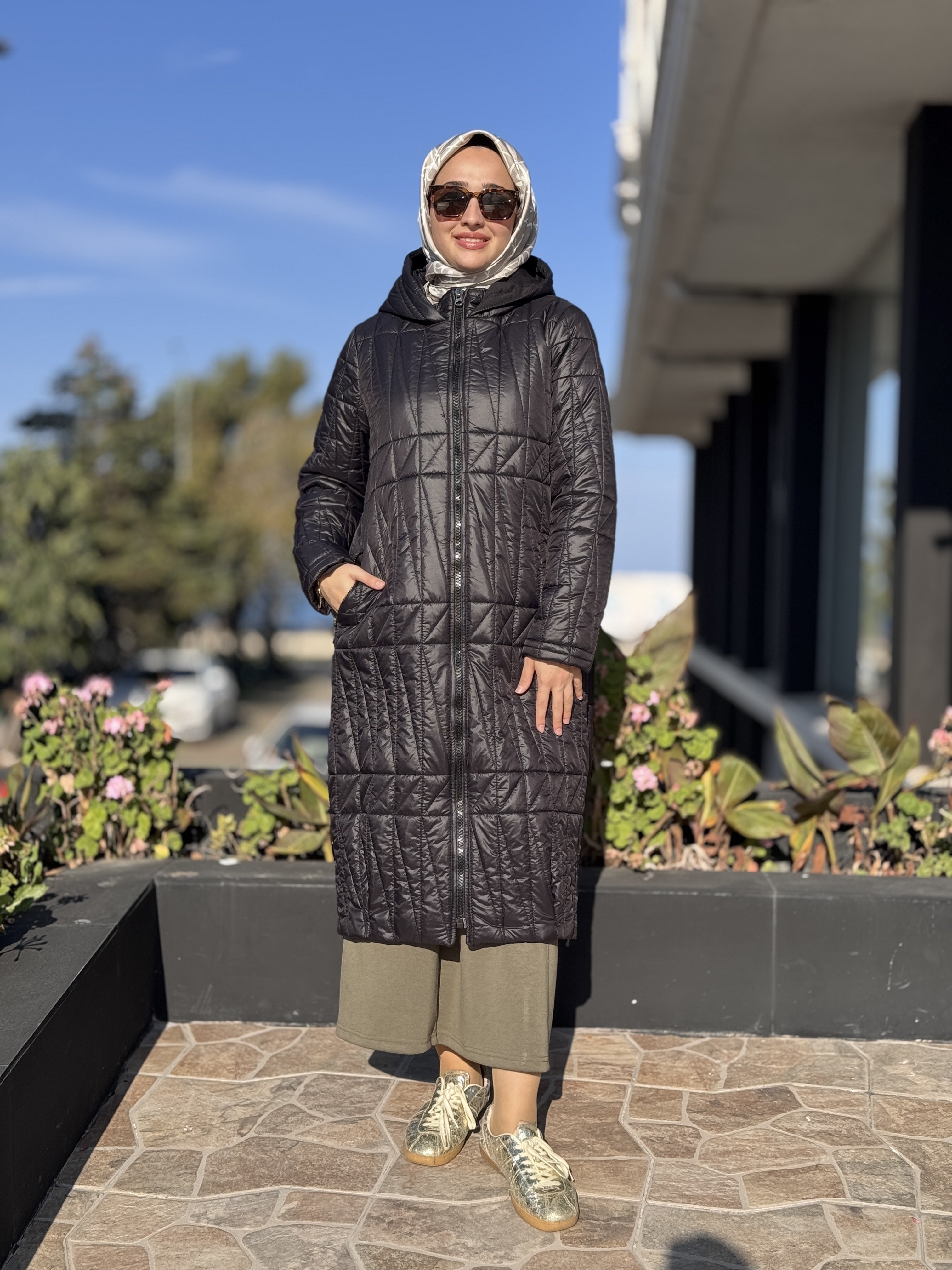 Almarwah Yanları Fermuar Detaylı Kapitone Mont 505331S