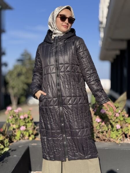 Almarwah Yanları Fermuar Detaylı Kapitone Mont 505331S