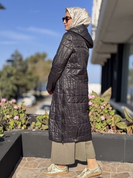 Almarwah Yanları Fermuar Detaylı Kapitone Mont 505331S