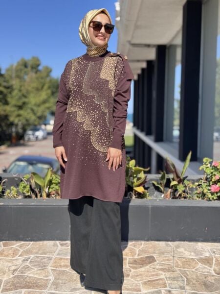 Misswhence Desenli Triko Tunik MİSS271