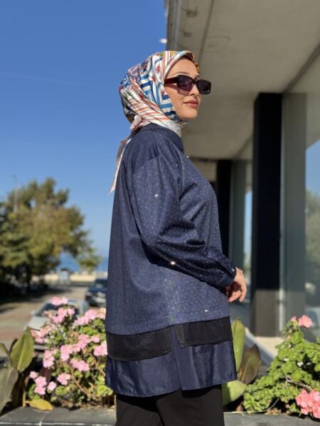 Ghisa Taş Detaylı Düğmeli Gömlek Ceket 3035