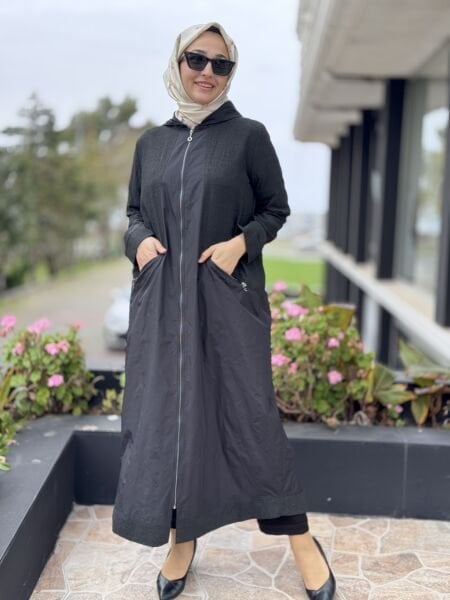 Almarwah Paraşüt Kumaş ve Fermuar Detaylı Kap 405003