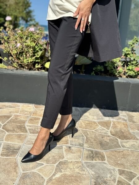 Almarwah  Beli Lastikli Kanvas Siyah Pantolon 606063 SİYAH - 40