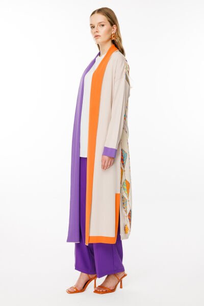 Ghisa Arkası Brokar Desenli Rayon Hırka 3814