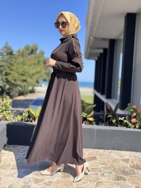 Misswhence Fermuar Detaylı Elbise 38803