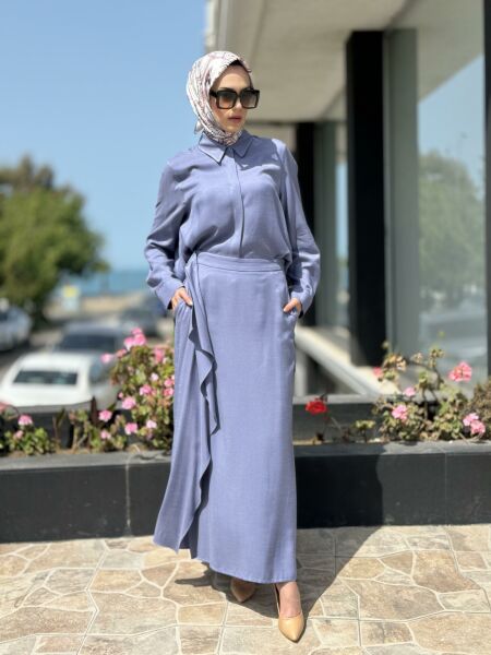 QOOQ Pi Etek 24SS500 İNDİGO - 36