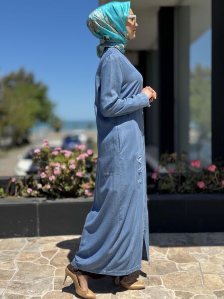 Almarwah Fermuarlı Tencel Kot Kap 404846