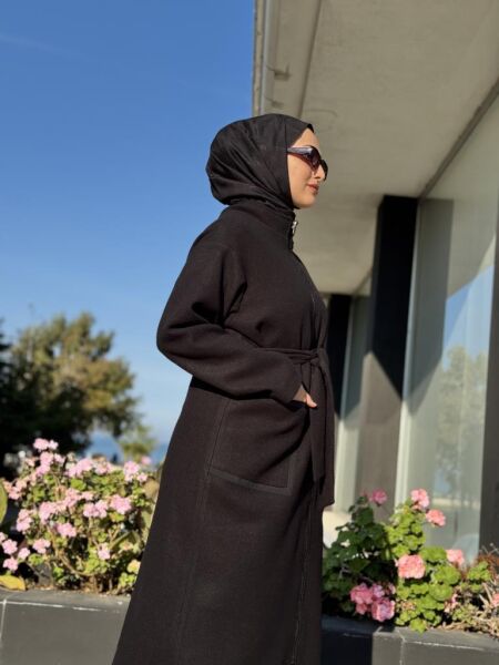 Almarwah Fermuarlı Kaşe Kap 505312 KIRMIZI - 1